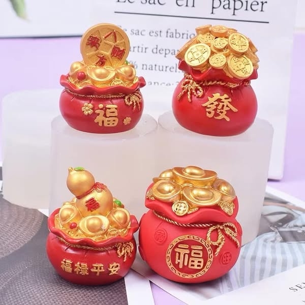 Khuôn Silicon - Hủ Vàng - 9206