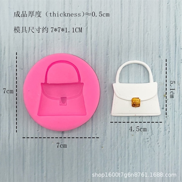 Khuôn Silicon - Túi Xách 4.5cm