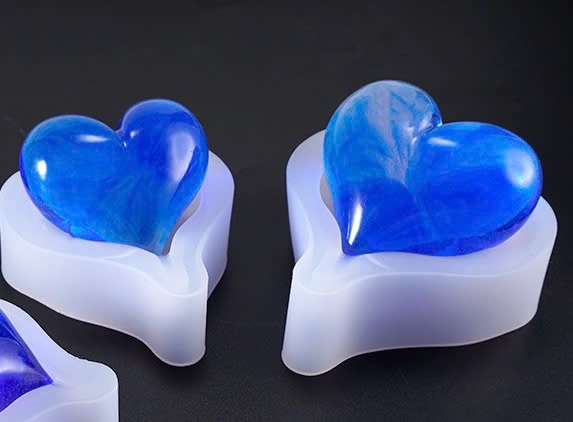 Khuôn Silicon - Trái Tim Trơn Set 2