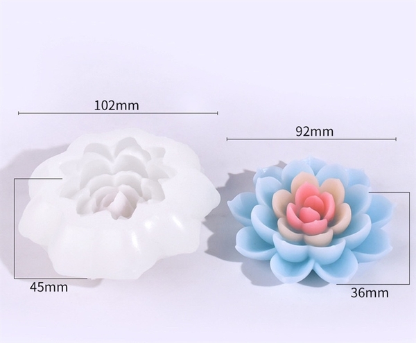 Khuôn Silicon - Hoa Cúc - Cánh Thẳng - 9.2cm
