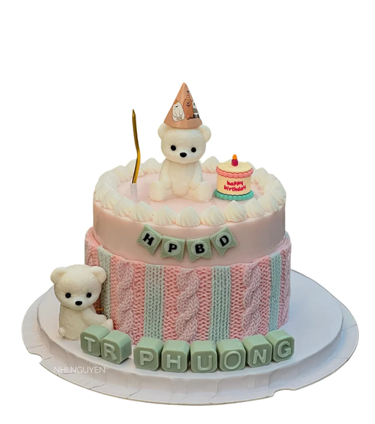 Khuôn Silicon - Động Vật - Gấu Ngồi 6cm