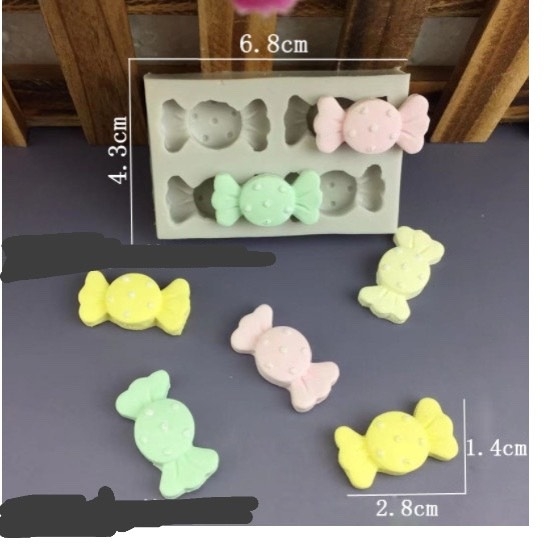 Khuôn Silicon - Kẹo - Xoắn 4c