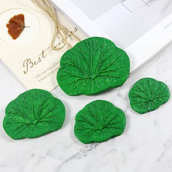 Khuôn Silicon - Lá Sen - 9x8cm - Có Gờ