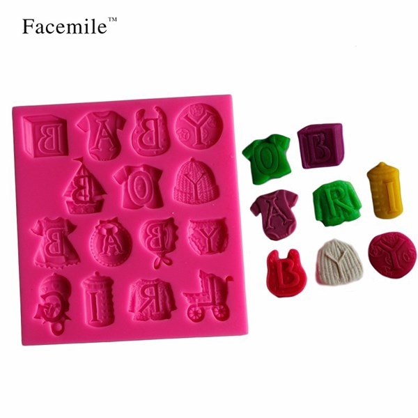 Khuôn Silicon - Quần Áo - Xe Nôi Áo Đồ Ngủ Nón