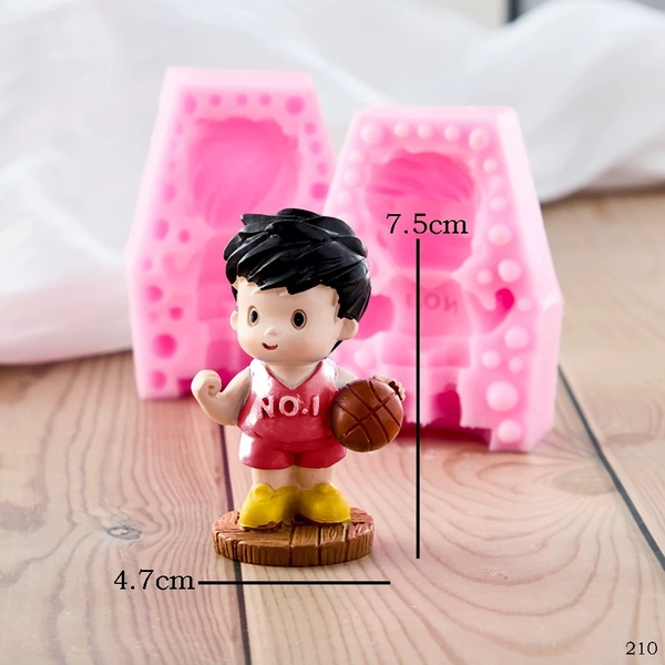 Khuôn Silicon - Cầu Thủ - 2 Mảnh 7.5cm No.1