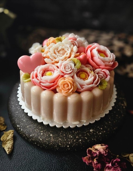 Khuôn Silicon - Đế - Quạt Thanh Viền - 24cm