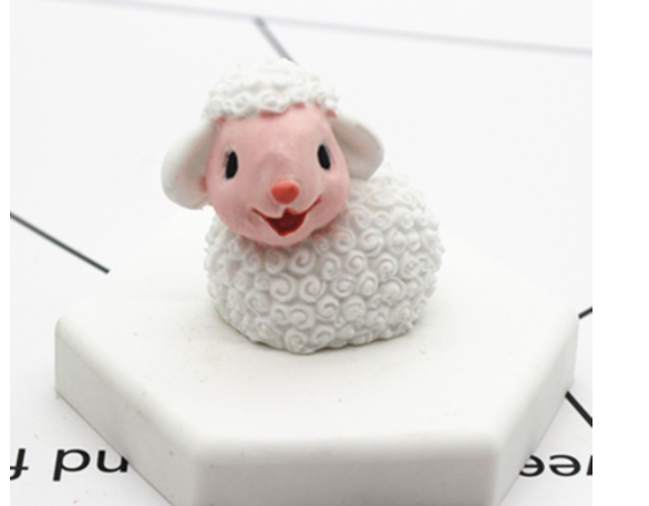 Khuôn Silicon - Động Vật - Cừu - Nhỏ 4cm - TRẮNG