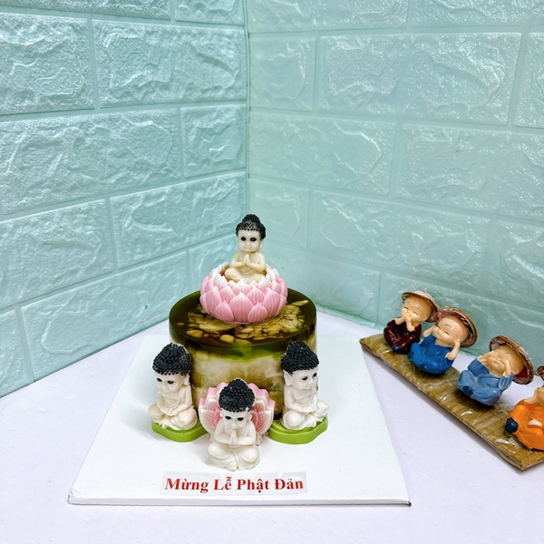 Khuôn Silicon - Hoa Sen Thái Nở - Đài Hoa Sen 7cm Búp Sen