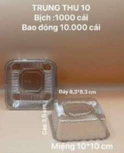 Khay Nhựa - Bánh Trung Thu MD10 - 9cm