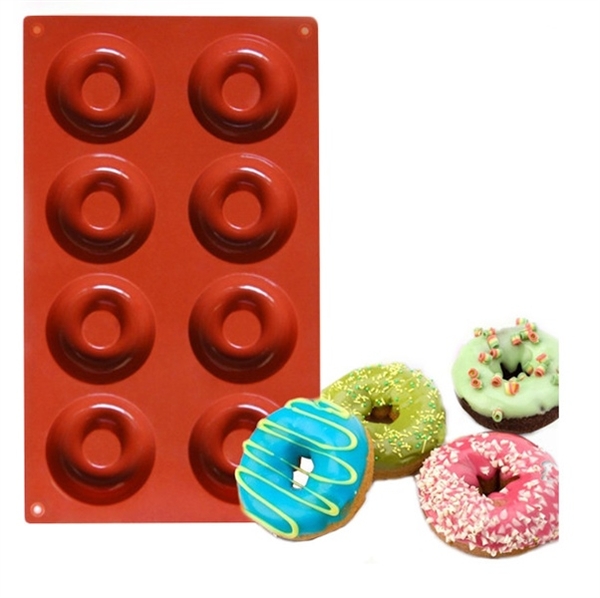Khuôn Silicon - Donut - Vĩ 5cm 8c