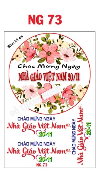 Decal Nhà Giáo 20/11 - DNG - DNG73