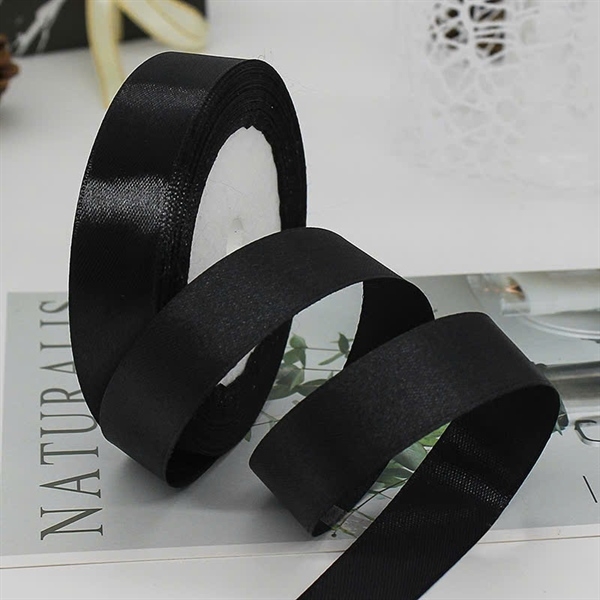 Ruy Băng Trang Trí - Thường - 2cm- đen trơn 15k