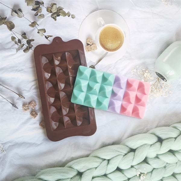 Khuôn Silicon - Viền VN - 17x8cm - VN10 - Vuông Xoắn