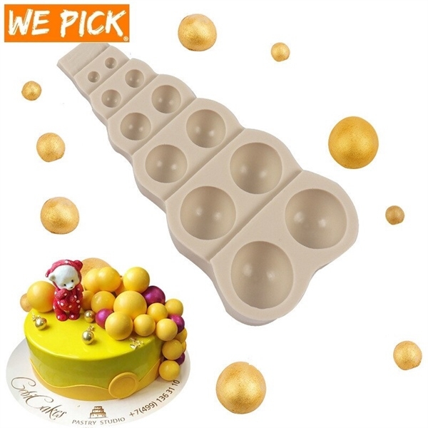 Khuôn Silicon - Hạt Châu 1/2 Tròn-Bong Bóng