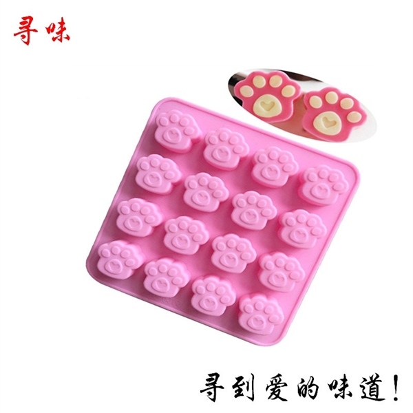 Khuôn Silicon - Động Vật - Bàn Chân Chó Mèo - Nhỏ 3cm 16c