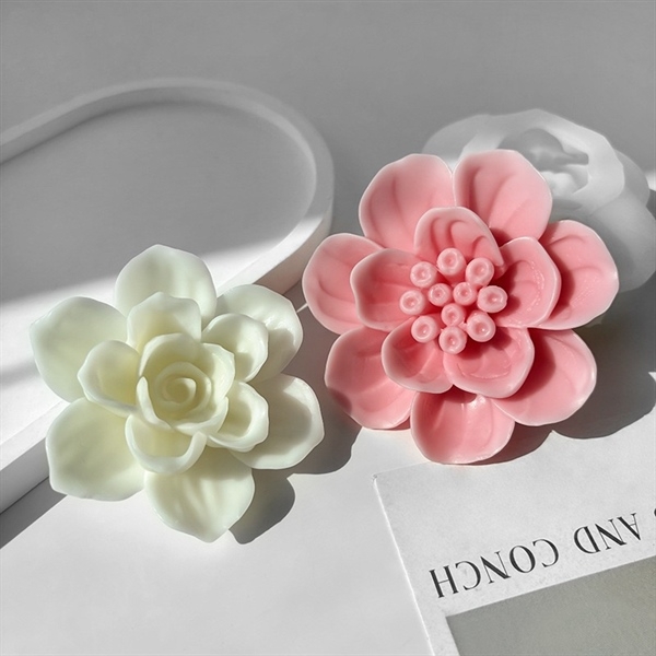 Khuôn Silicon - Hoa Cúc Trạng Nguyên Chấm - Cánh Thẳng - 6cm