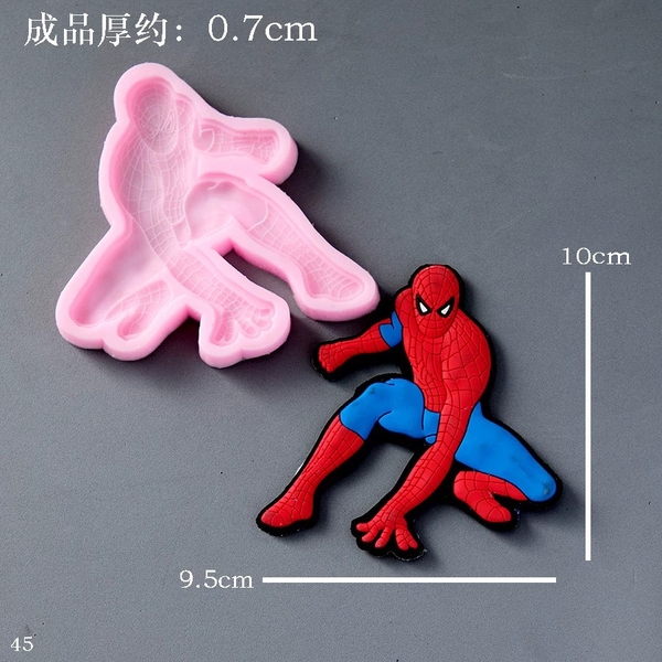 Khuôn Silicon - Siêu Nhân Siêu Anh Hùng - Người Nhện 10cm