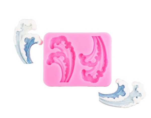 Khuôn Silicon - Biển - Ngọn Sóng 2c - 5.1cm