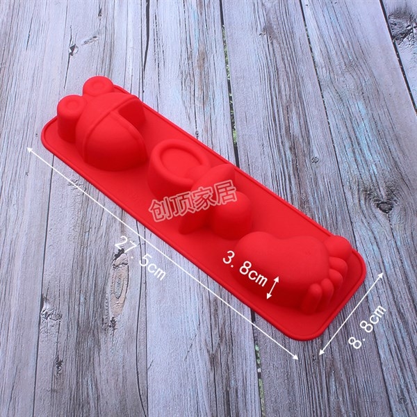 Khuôn Silicon - Bình Bú - Bình Xe Nôi Mút 3c