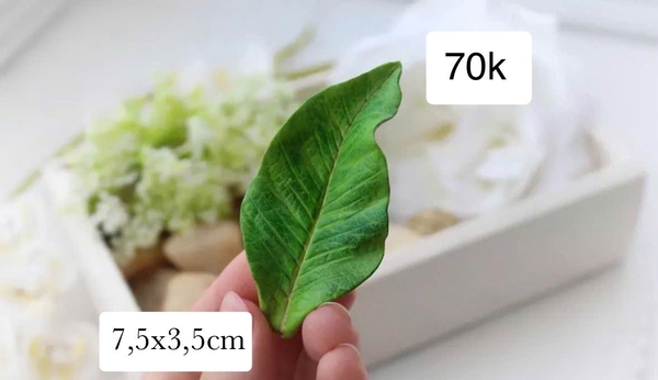 Khuôn Silicon - Lá Hồng Lớn 1c