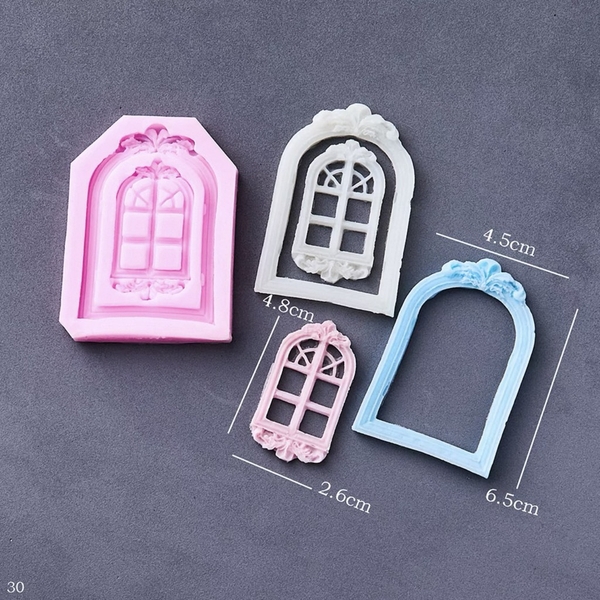 Khuôn Silicon - Cánh Cửa Hoa Văn 4.8cm