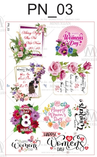 Decal Chủ Đề Phụ Nữ - DPN - DPN03