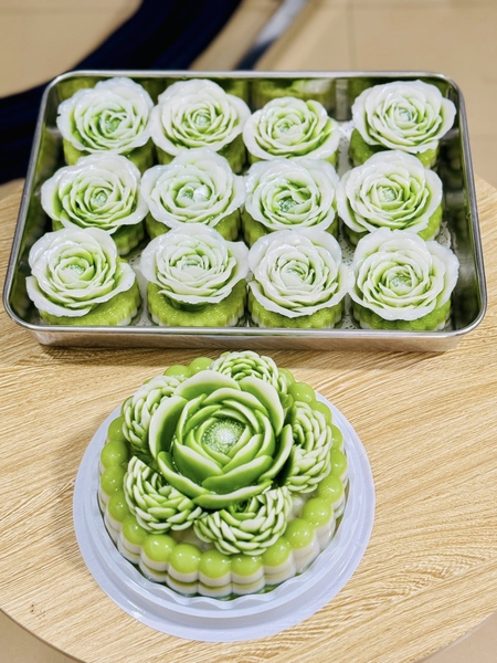 Khuôn Silicon - Hoa Hồng Lai - Xòe Nhụy - 10cm