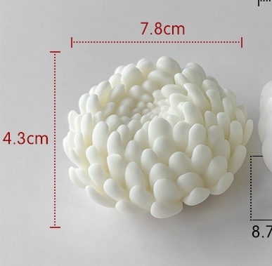 Khuôn Silicon - Hoa Cúc Tây - Cánh Thẳng - 7.8cm