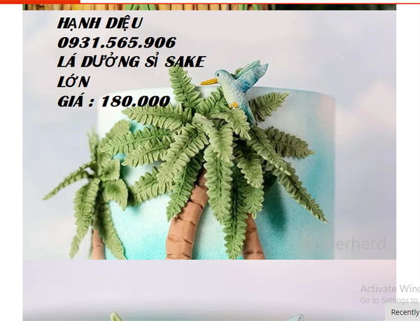 Khuôn Silicon - Lá Sake - Rừng - SLA - Vĩ 5c - Dương Sỉ