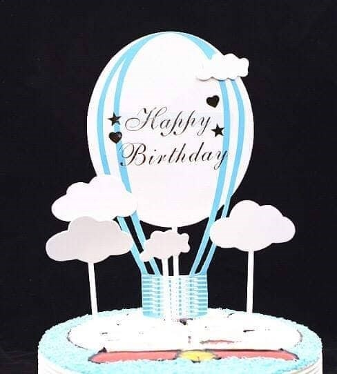 Que Cắm Kinh Khí Cầu Hpbd Hồng Cắm Giấy