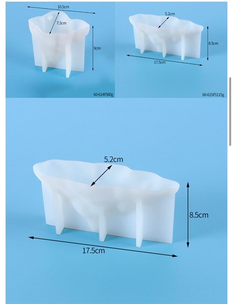 Khuôn Silicon - Ngọn Núi - Set 3c 5-10-17cm