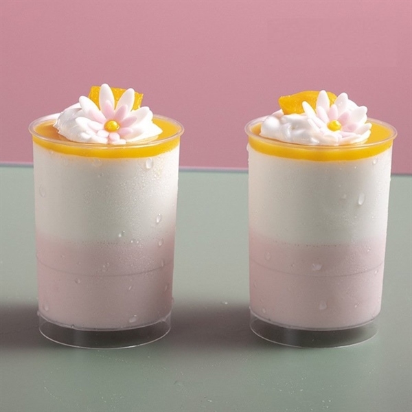 Ly Nhựa Mika - Mousse - Tiramisu - Tròn 4.8cm Cao 5.8cm