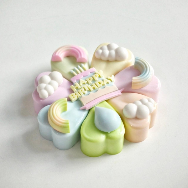 Khuôn Silicon - Đế - Tim Mâm Cúng - Tim Trơn