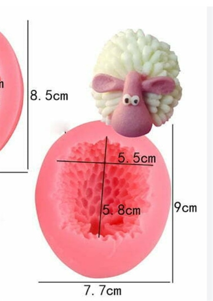 Khuôn Silicon - Động Vật - Cừu - Tai Ngang