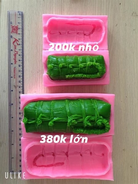 Khuôn Silicon - Bánh Tét Lớn 2 Mảnh 14cm H6