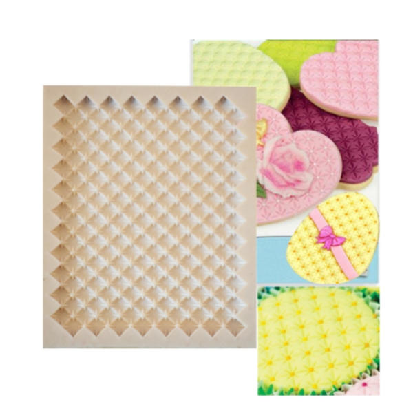 Khuôn Silicon - Viền Mảng 2D - Tứ Giác Khóm 12x9cm