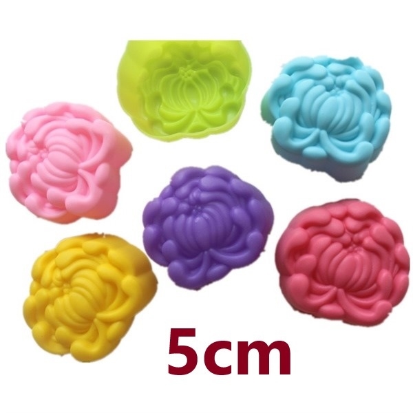 [10 cup] Khuôn Silicon - Cup Set 5cm - M09 - Cúc Chụm