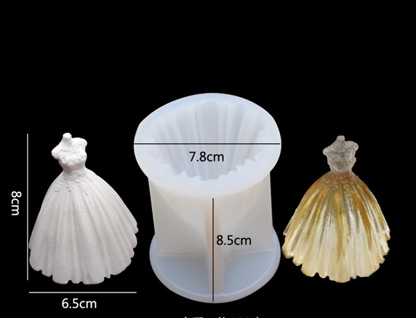 Khuôn Silicon - Quần Áo - Váy Cưới