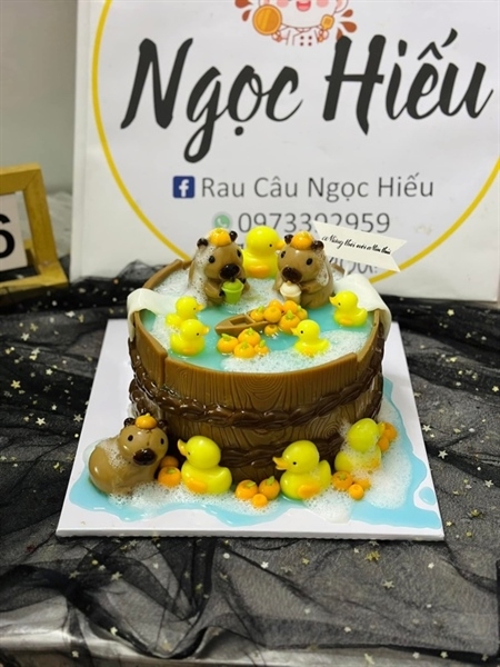 Khuôn Silicon - Động Vật - Capybara 1 Mảnh Quay Đầu 6Cm