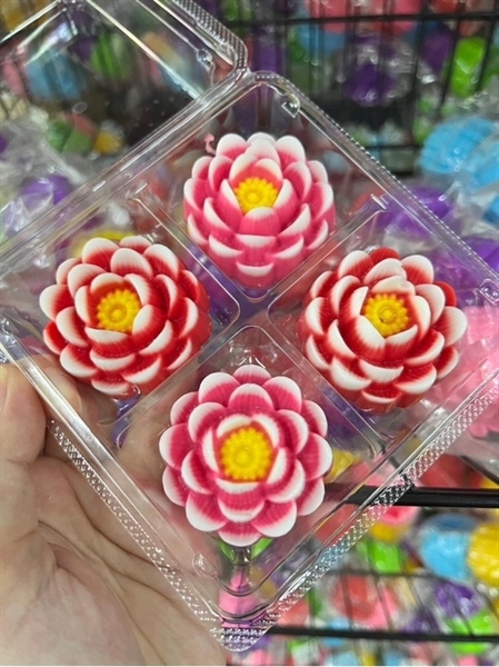[10 cup] Khuôn Silicon - Cup Set 5cm - M43 - Búp Sen Nở