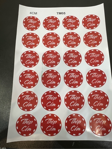 Decal Chủ Đề Trung Thu - Tem Nhân Bánh