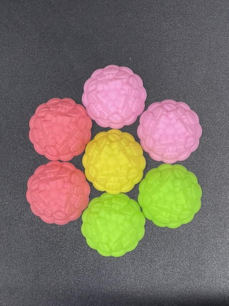 [10 cup] Khuôn Silicon - Cup Set 5cm - M74 Hoa 3 Mảnh