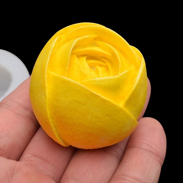 Khuôn Silicon - Hoa Hồng Nụ - 5cm - Xoắn A4-HỒNG TRỨNG