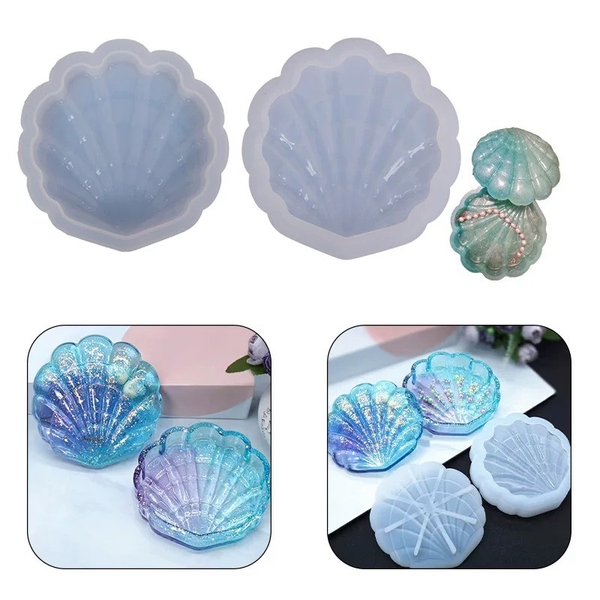 Khuôn Silicon - Biển - Sò - 11cm