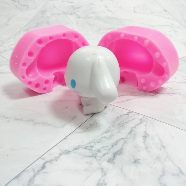 Khuôn Silicon - Con Thỏ Gấu MELODY-KUROMI 2 Mảnh To 9.5cm
