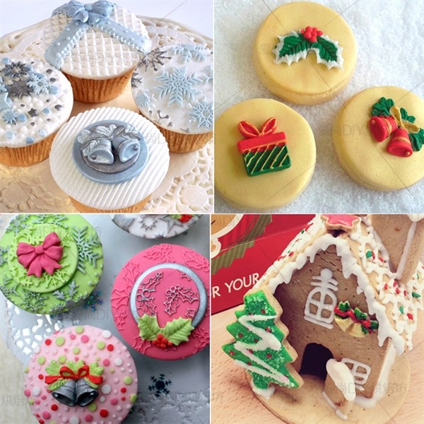 Khuôn Silicon - Noel - Cái Chuông Nơ TH 3c