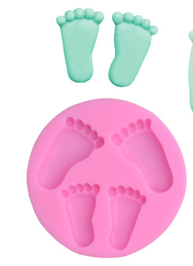 Khuôn Silicon - Em Bé - Bàn Chân 4.2cm 4c