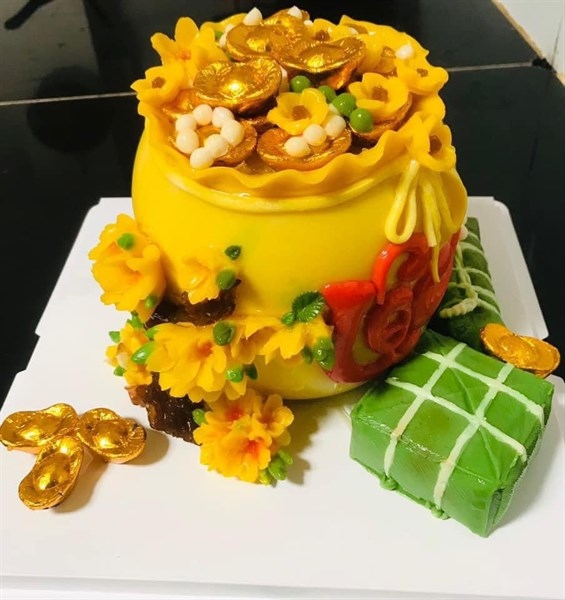 Khuôn Silicon - Viền Hủ Vàng - 12cm