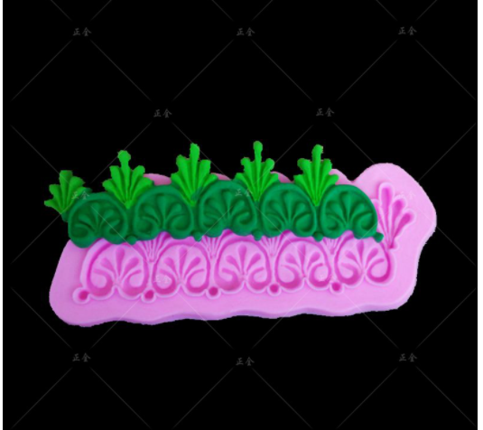Khuôn Silicon - Viền Chuỗi Họa Tiết - Họa Tiết Mai 13x4cm