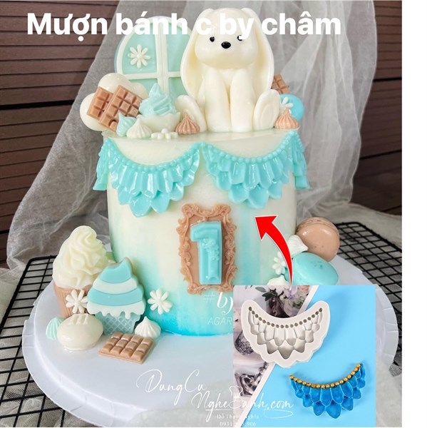 Khuôn Silicon - Viền Họa Tiết - Hủ Vàng Ngọc Tầng